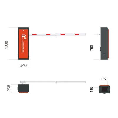 China Long Life Barrier Gate 3S High Speed ​​Automatic Boom Barrier for sale