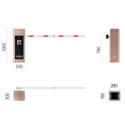 China Long Life Automatic Parking RFID Barrier Boom Barrier Traffic Security Barrier Gate for sale