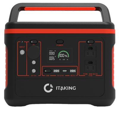 China New Arrival Power Supply 568wh 600W Lithium AC Cordless Charging DC Output Portable Solar Powered Generator Camping Power Station For Laptop for sale