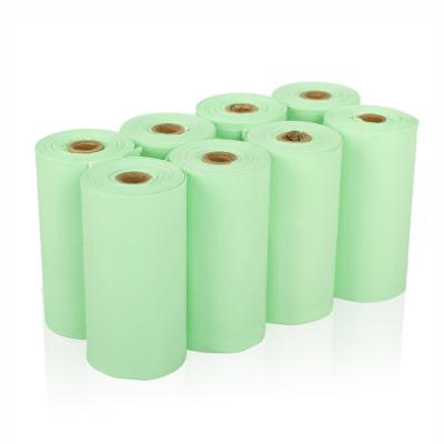 China Sustainable Customized Fully Compostable Biodegradable Cornstarch Dog Poop Bags for sale