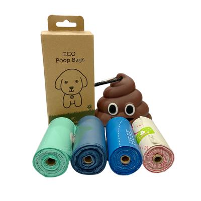 China Sustainable Biodegradable Poop Bags Waterproof Pet Waste Bags Strong Cute Dog Poop Waste Bags for sale