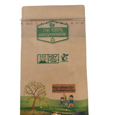 China Recycled Custom Eco-friendly Cornstarch Paper Packaging Pouch Degradable Degradable Bag 100% Bio Materials PLA Packaging for sale