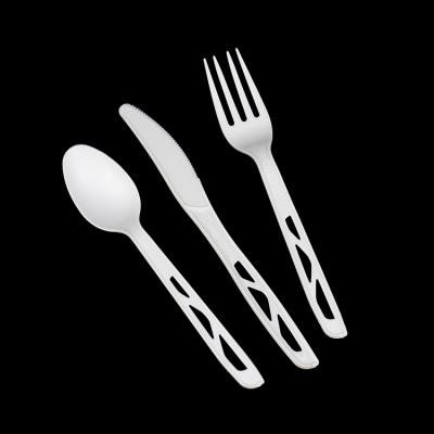 China Customized Disposable PLA Disposable Cutlery Fork Knife Eco-Friendly Compostable Biodegradable Disposable Knife for sale