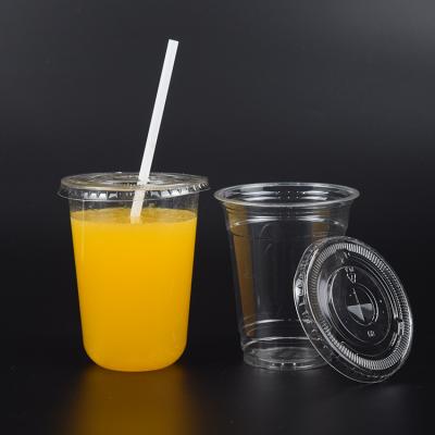 China 100% Biodegradable Custom Wholesale Disposable Clear Plastic Cups With Lids for sale