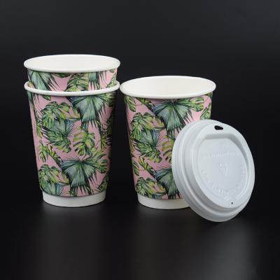 China Disposbale Disposbale 100% Custom Biodegradable Biodegradable Reusable Cups Coffee With Lids And Straws for sale