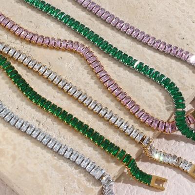 China Wholesale Colorful Zircon Diamond Bracelet Bangles Hot Sale Trendy Colorful Bangles Bangle for sale