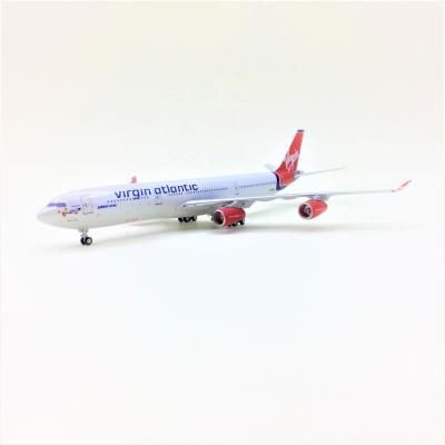 China Airbus A340 A-340 High Scale Model Aircraft Customized Detailed Simulation Model 1 400 Die Cast Model Planes For Virgin Atlantic for sale