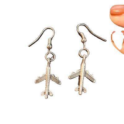 China TRENDY Airplane Earrings Aviation Gift for Girls Women High Quality Stud Earrings for sale