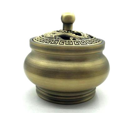 China 2019 Newest Design Dubai Bakhoor Metal Censer Metal Alloy Censer Antique Bronze Handcrafted Golden Decorative Mini Size for sale