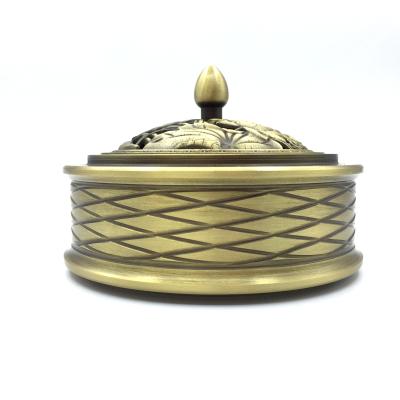 China Censer Coil Sticker Tower Incense Fragrance Antique Pure Brass Censer For Home Meditation Incense In Stock For Sale for sale