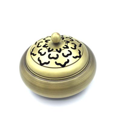 China 2019 antique pure handcrafted censer bakhoor burner stick censer and cone brass incense holder in stock for sale for sale