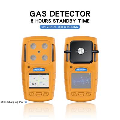 China 4 in 1 Draagbare Multi het Gasdetector van TFT met Sterke Prestaties Snesors Te koop