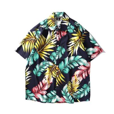 China Quality Men's Anti-pilling Printed Casual Hawaiian Vacation Quick Dry Beach Wear Shirts Style Tops Tropical Shirts for sale