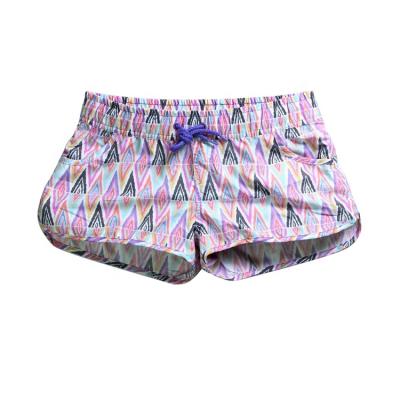 China Wholesale Fashion Print Quick Dry Swim Trunks Breathable Quality Women Beachwear Beachwear Hot Shorts for sale