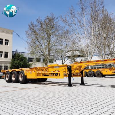 China Truck Trailer Factory Container Skeleton Semi Trailer for sale