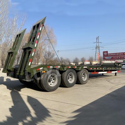 China Truck Trailer Custom Design New Tipper Lowboy Flatbed Tractor Hydraulic Dump Semi Trailer for sale