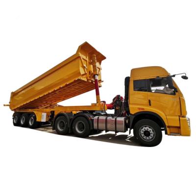 China Hot Sale Africa Market 3/4 Axles U Shape End Dump Tipper Semi-Trailers Truck Trailer For Sale for sale