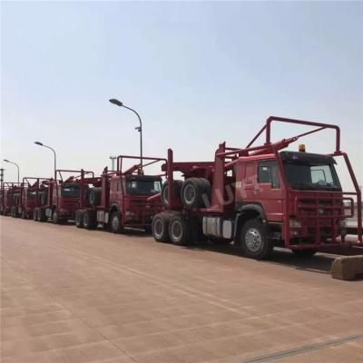 China Truck Trailer China 40 TON Wood Transport HUD Forest Log Trailer TIMBER Truck Logging Trailer For Sale for sale