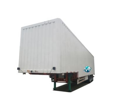 China Van box food trailer truck 40ft container cargo semi trailers for sale