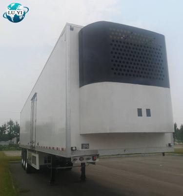 China Refrigerated Semi Truck Trailer Custom 3 Axles Container Trailer For Sale for sale