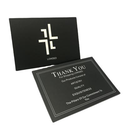 China custom the coated paper business card printing Thank you ,high quality paper business card for sale