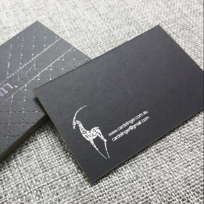 China Custom luxury business card printing,black business card for sale