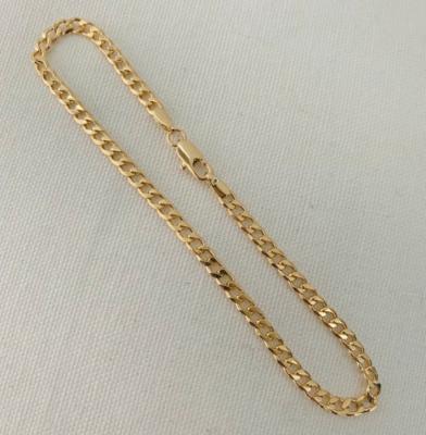 China 2021 Summer Cute Fashion Stainless Steel Foot Jewelry Gold Plated Jewelry Minimalist 18k Cuban Chain Anklet Jewelry Woman for sale