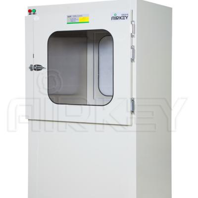 China Cleanroom Lab Cleanroom Design Pass Box 304 Stainless Steel Transfer Window With DOP Test Port for sale