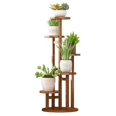 China Europe Factory Wooden Rack Flower Ladder Display Rack Indoor Outdoor Garden Flower Pot Rack for sale