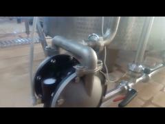 FDA Pneumatic Diaphragm Pump For Food Industry Tomato Sauce