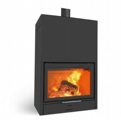 China Modern Cast Iron Stove Insert Wood Burning Fireplace Heating Glass view Wood Stove Indoor Modern Pellet Outdoor Wood Burning Fireplaces for sale