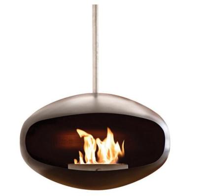 China Modern Wholesale Smokeless Wood Burning Hanging Fireplaces Suspended Heater Stove Wall Mounted Firepit Bio-Ethonal Fireplace Stove for sale