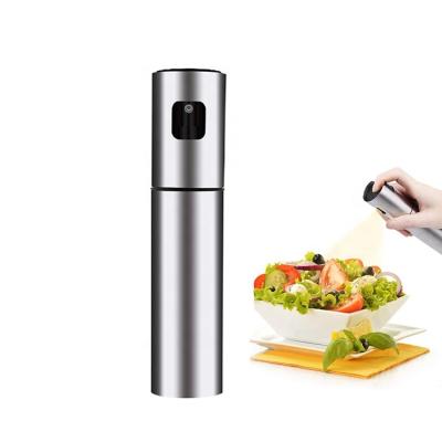 China Popular Viable Stainless Steel 100ml Oil Sprayer Olive Oil Dispenser Spray Mister Bottle For BBQ for sale