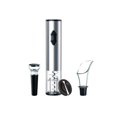 China Viable Hot Sale Electric Wine Opener Gift Set Corkscrew with Foil Cutter, Pourer and Wine Stopper Wine Set for sale