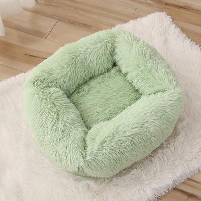 China Best Selling Mechanical Wash Plush Pet Nest Winter Faux Fur Dog Bed Sofa Cat Bed Pet Luxury Dog Bed Sofa Bed for sale