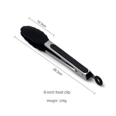 China Hot Selling Food Grade Kitchen Cooking Mini Tongs Bbq Accessories Bbq Cooking Tool Silicone Kitchen Accessories for sale