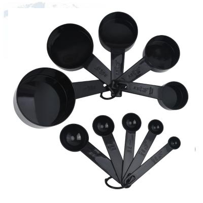 China Kitchenware Factory Price 5 Pieces Cooking Plastic Kitchen Spice Spoons Set Of 5 Measuring Cup for sale