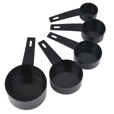 China Kitchenware Amazon Hot Sale 5Pcs Stackable Plastic Coffee Measuring Spoon Measuring Cups And Spoons for sale