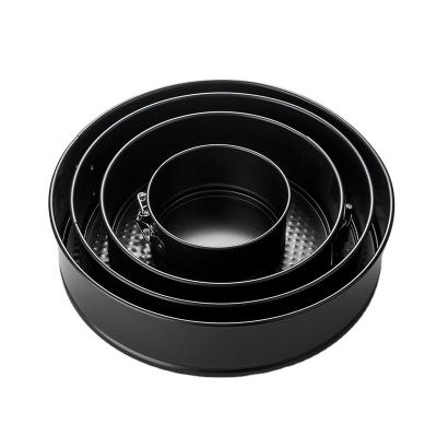 China Elevator-Bottom Single Hot Lock Non-Stick Carbon Steel Cake Drums Cakes Pan Cake Tools And Accessories for sale