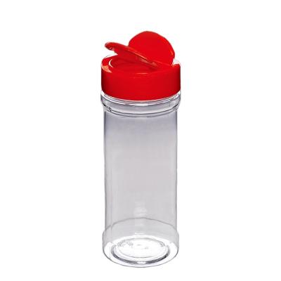 China Clear Plastic Seasoning Salt Shaker Condiment Bottles Cruet Kitchen Herb Spice Jar Storage Box Pepper Container for sale