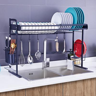 China Most Modern Expansion Link Product Stainless Steel Above Sink Dish Rack Dish Rack Dish Rack Kitchen Dry Storage for sale