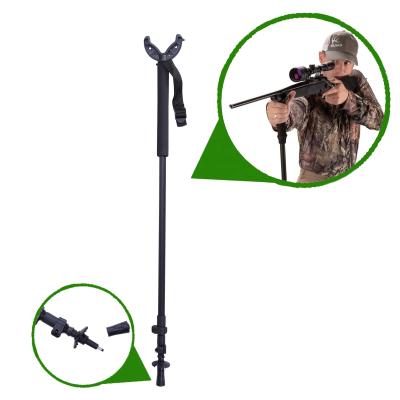 China PORTABLE Hunting Shooting Stick Monopod Hunting Stick Gun Pod Holder with Wrist Strap for sale