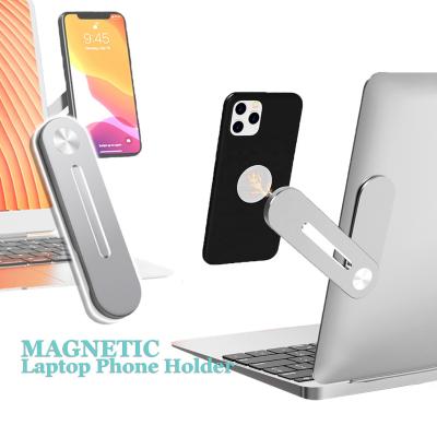 China PORTABLE Magnetic Phone Holder for Laptop Phone Laptop Kickstand Holder for Mac for sale