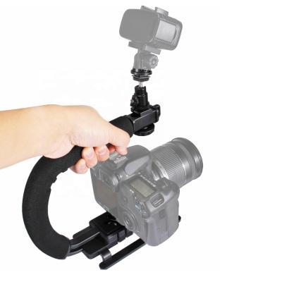 China Mobile Phone U/C Shape Portable Handheld Camera Gimbal Stabilizer Kit for sale