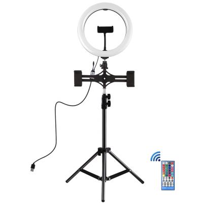 China New Arrival Multifunctional 10 Inch Stand Lights Selfie Ring Light Tripod for sale