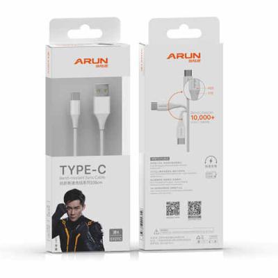 China Popular Type-C Amazon ARUN SU-C Fast Charging Mobile Phone 1m Fast Charging Data Speed ​​Line for sale