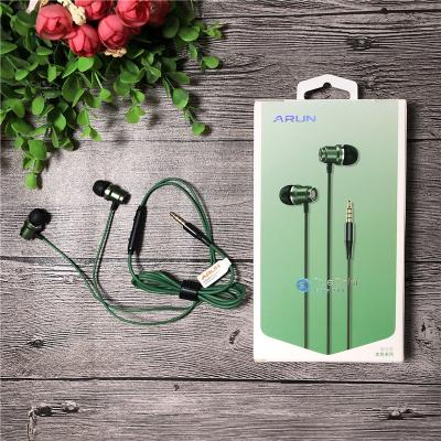 China In-Ear Arun S8 In-Ear Wired Earphone 3.5mm Headphones With MIC Wire Earphone Stereo Cable Earbuds for sale