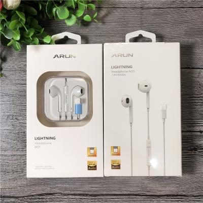 China Cheap In-Ear Amazon Top Selling Arun M31 Headphones Low Band Microphone In Ear Wire Headset for sale