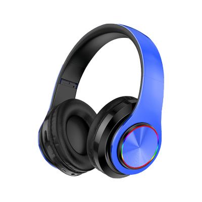 China B39 Headband Wireless Headphones With Colorful Blue Light And Bass Tooth Wireless Headset Stereo Foldable for sale