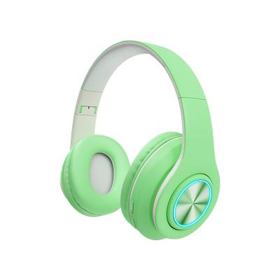 China B39 Headband Wireless Headphones With Colorful Blue Light And Bass Tooth Wireless Headset Stereo Foldable for sale